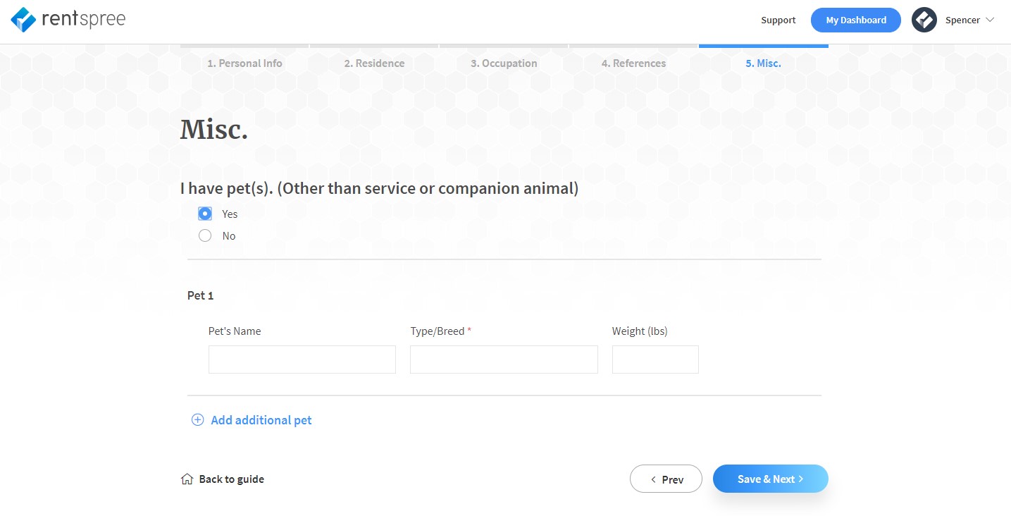 How to fill out your online rental application
